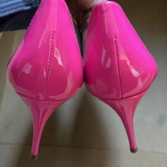 Schutz Cendi Pink and Lucite High Heel Pump size 5.5 - Picture 5 of 10